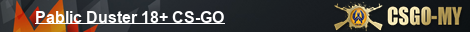 Pablic Duster 18+ CS-GO